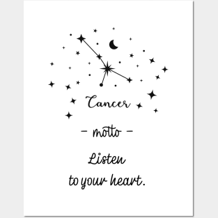 Key phrases of the zodiac signs: Cancer Posters and Art